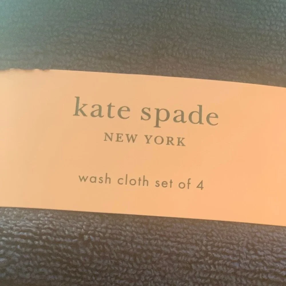 Kate Spade set of 4 wash cloth
